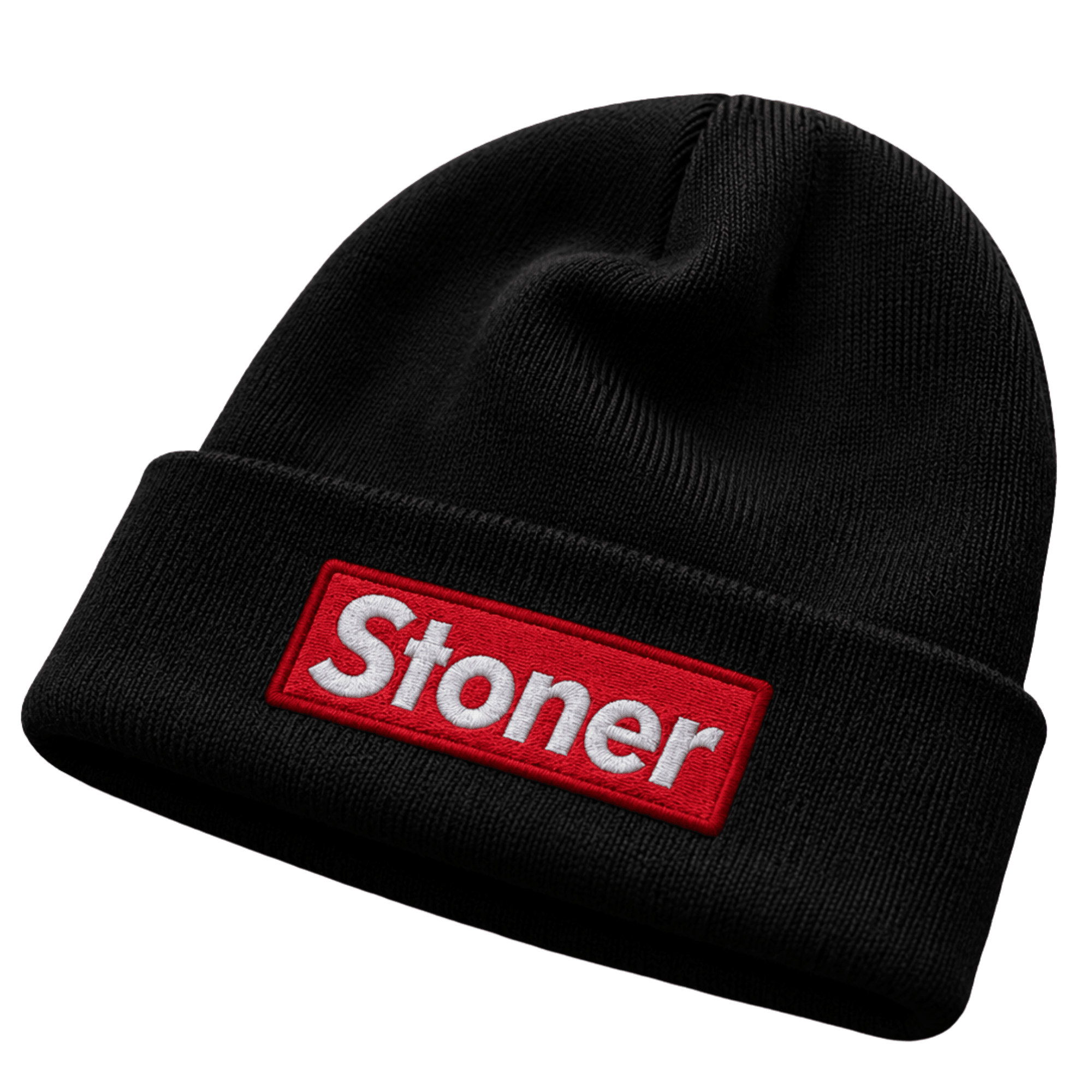 OG Black Beanie ( Embroidered) by StonerUSA.com | Premium from California cannabis lifestyle brand | Stoner Water & Apparel