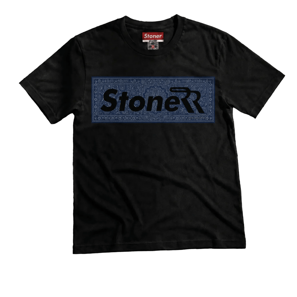 STONER × Richie Rich Midnight Paisley Tee by StonerUSA.com | Premium Shirt from California cannabis lifestyle brand | Stoner Water & Apparel